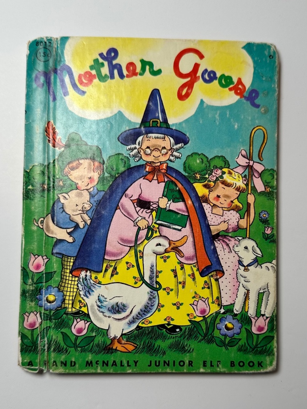 Vintage Mother Goose Book 1946 | Rand McNally Junior Elf | Illustrated Nursery R
